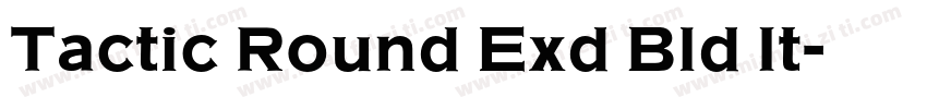 Tactic Round Exd Bld It字体转换